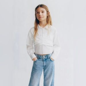 Zara 2 Piece Poplin Top (Big Girls)